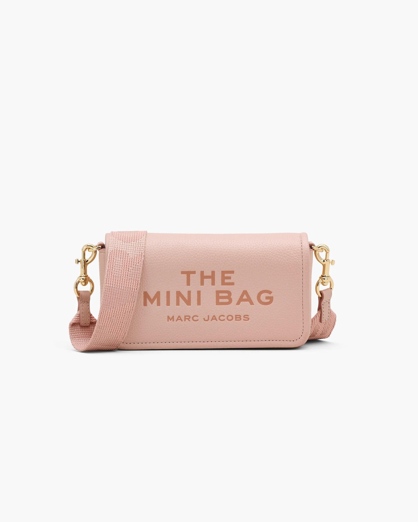 Bolsa Marc Jacobs The Leather Mini Bag, Couro Legítimo, cor Rosé, vista frontal | Original Exports