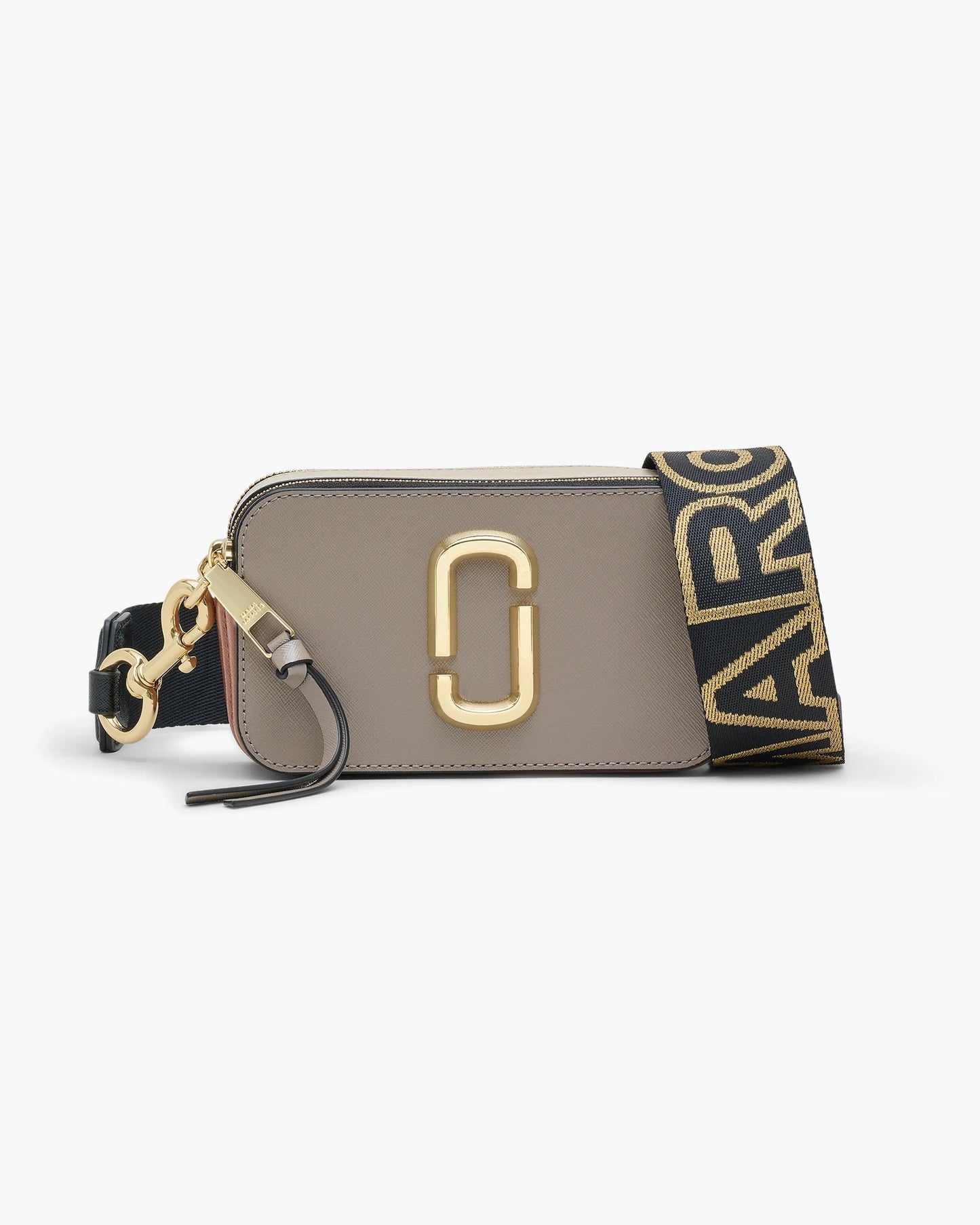 Bolsa Marc Jacobs The Snapshot Jacquard, Tecido Jacquard Estampado, cor Cimento Multicolor, vista frontal | Original Exports