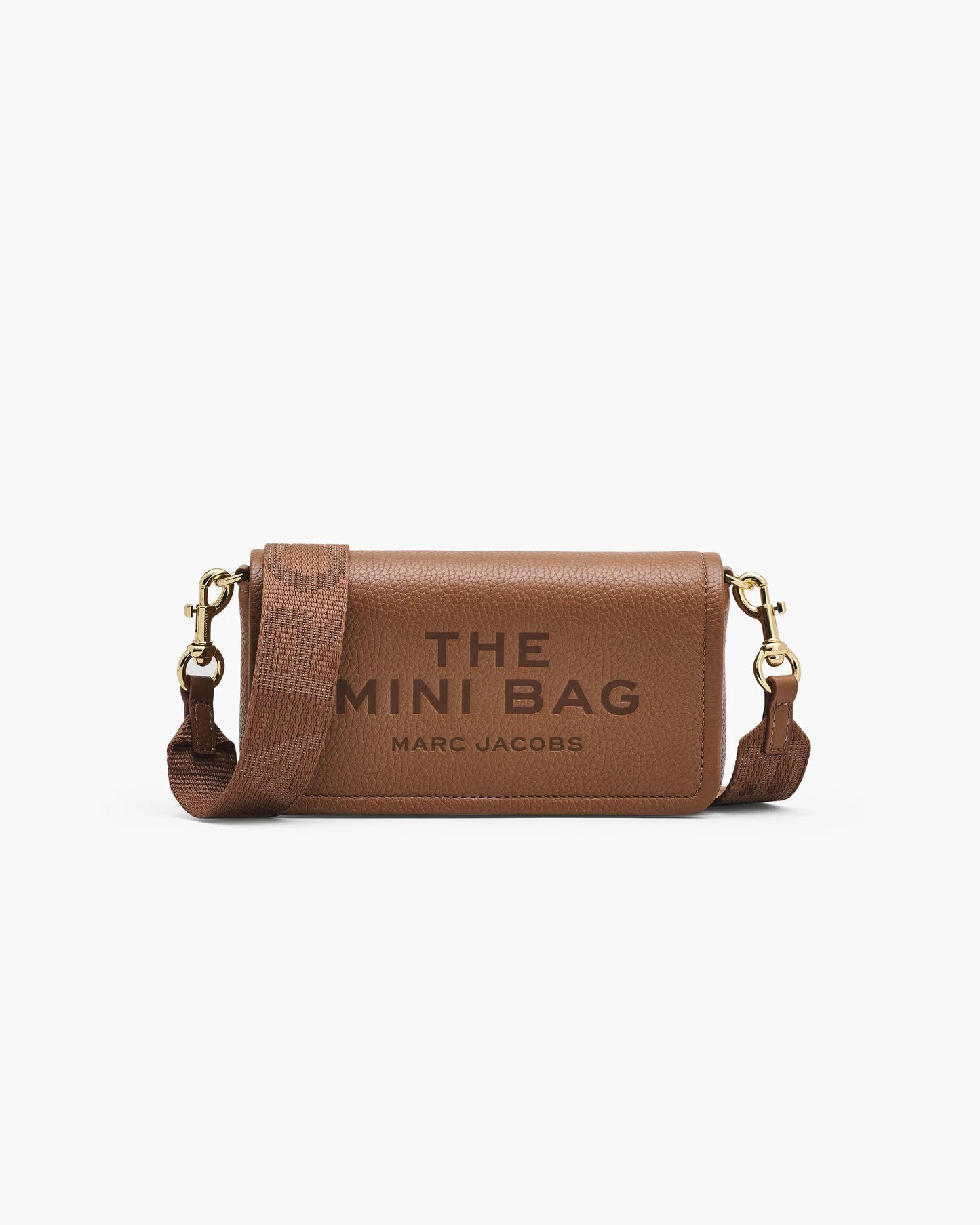 Bolsa Marc Jacobs The Leather Mini Bag, Couro Legítimo, cor Óleo de Argan, vista frontal | Original Exports