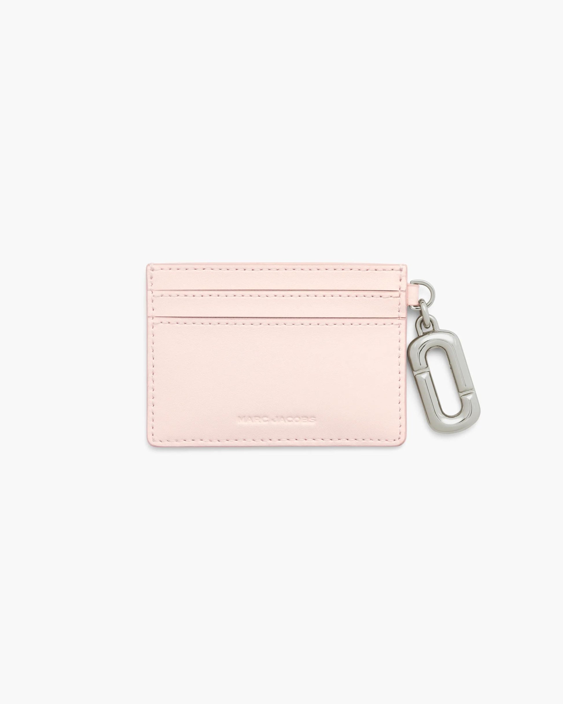 Carteira Marc Jacobs Scene Card Case, Couro Legítimo Liso, cor Rosa Pó, detalhe do material | Original Exports