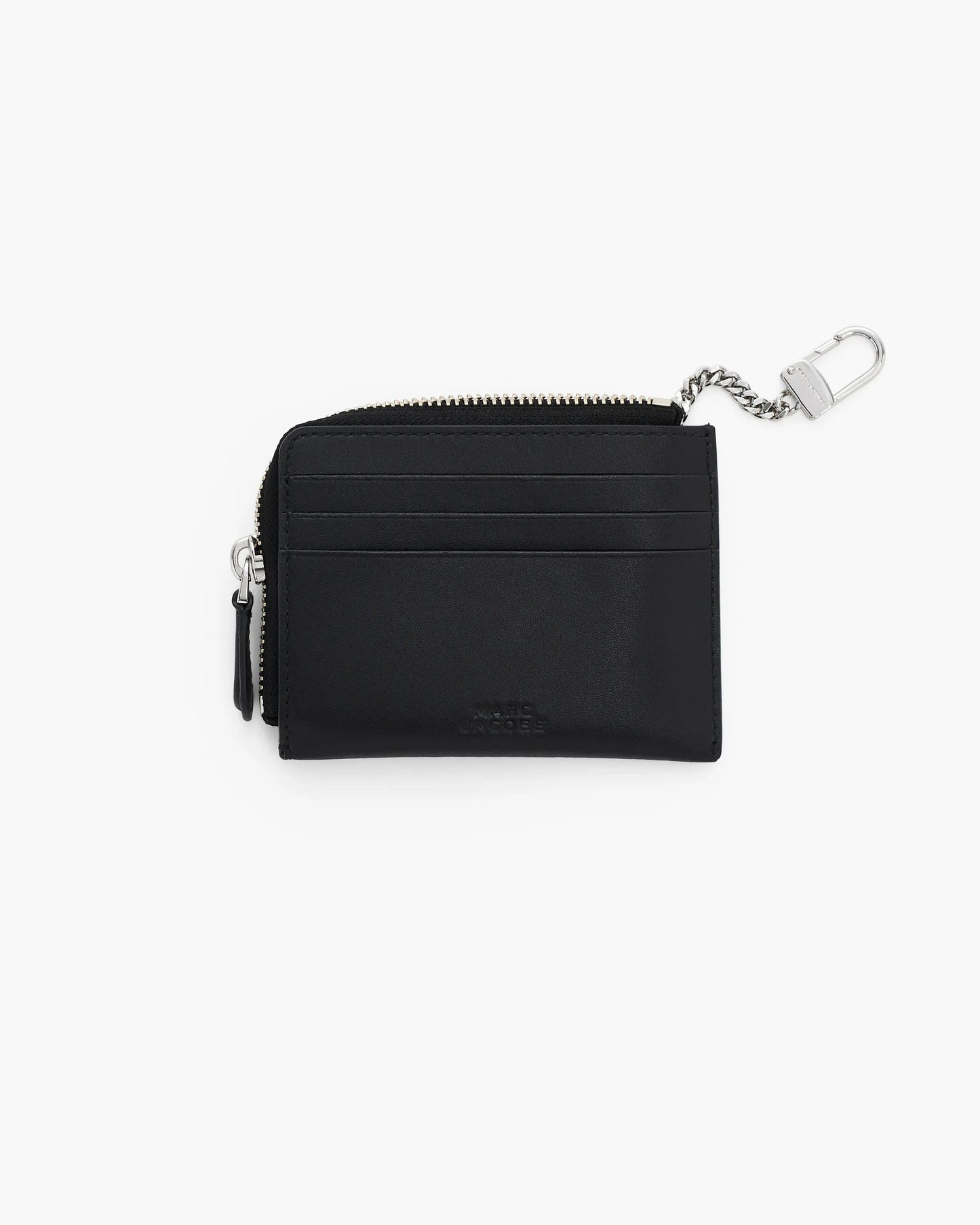 Carteira Marc Jacobs The Everyday Top Zip Wallet, Couro Legítimo Liso, cor Preto, detalhe do material | Original Exports