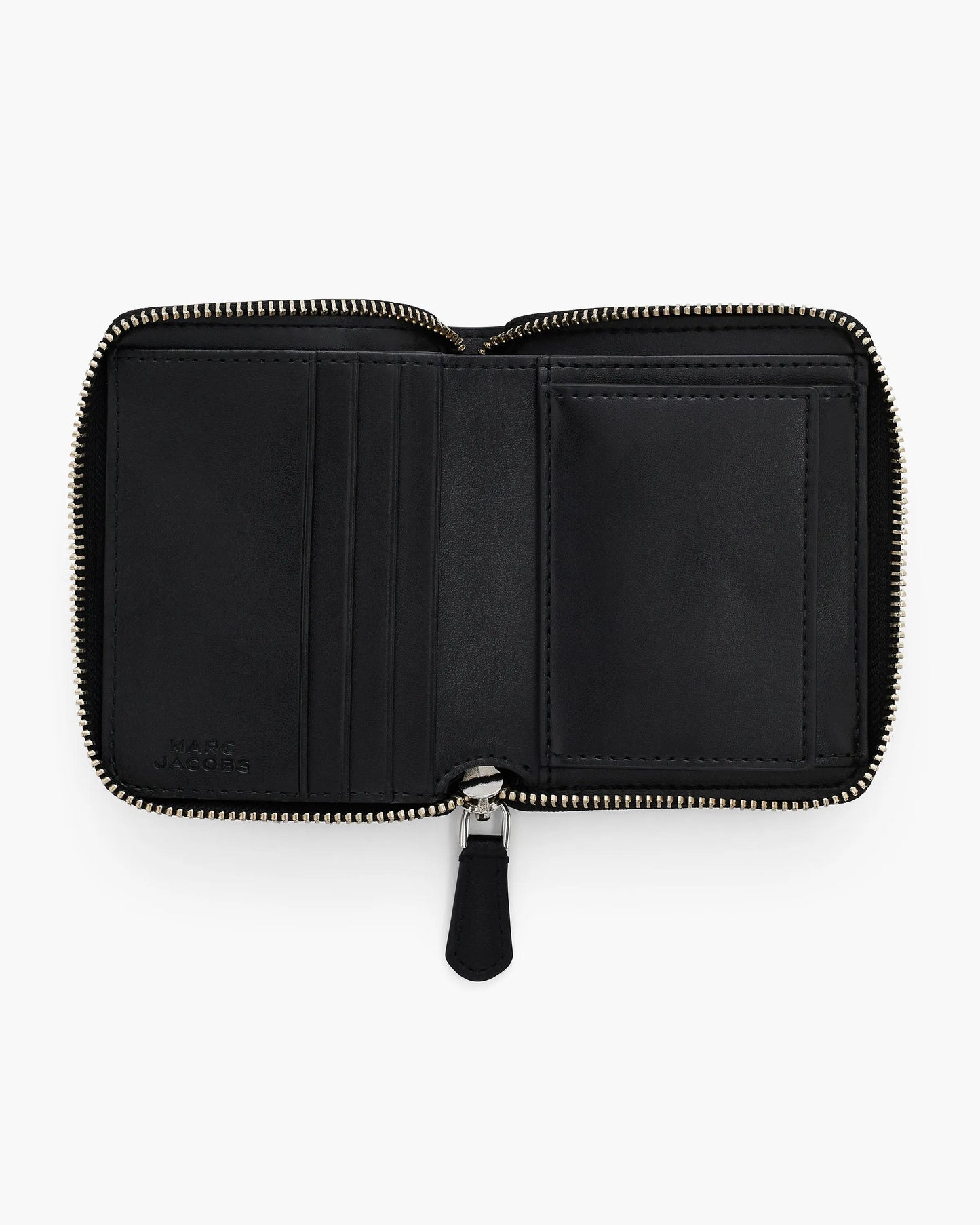 Carteira Marc Jacobs The Everyday Slim Compact Wallet, Couro Legítimo Liso, cor Preto, vista lateral | Original Exports