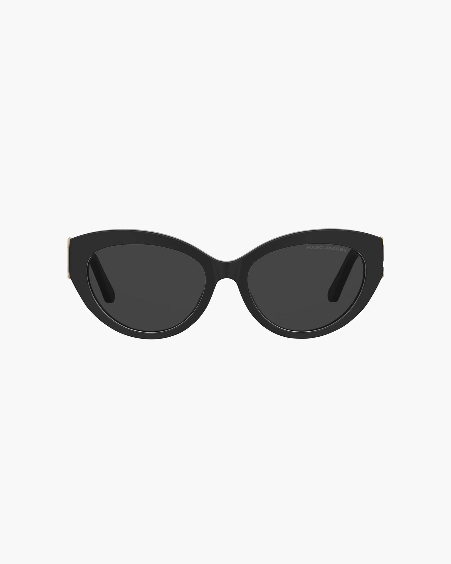 Óculos de Sol Marc Jacobs The J Marc Cat Eye Sunglasses, Acetato, cor Preto, detalhe da haste | Original Exports