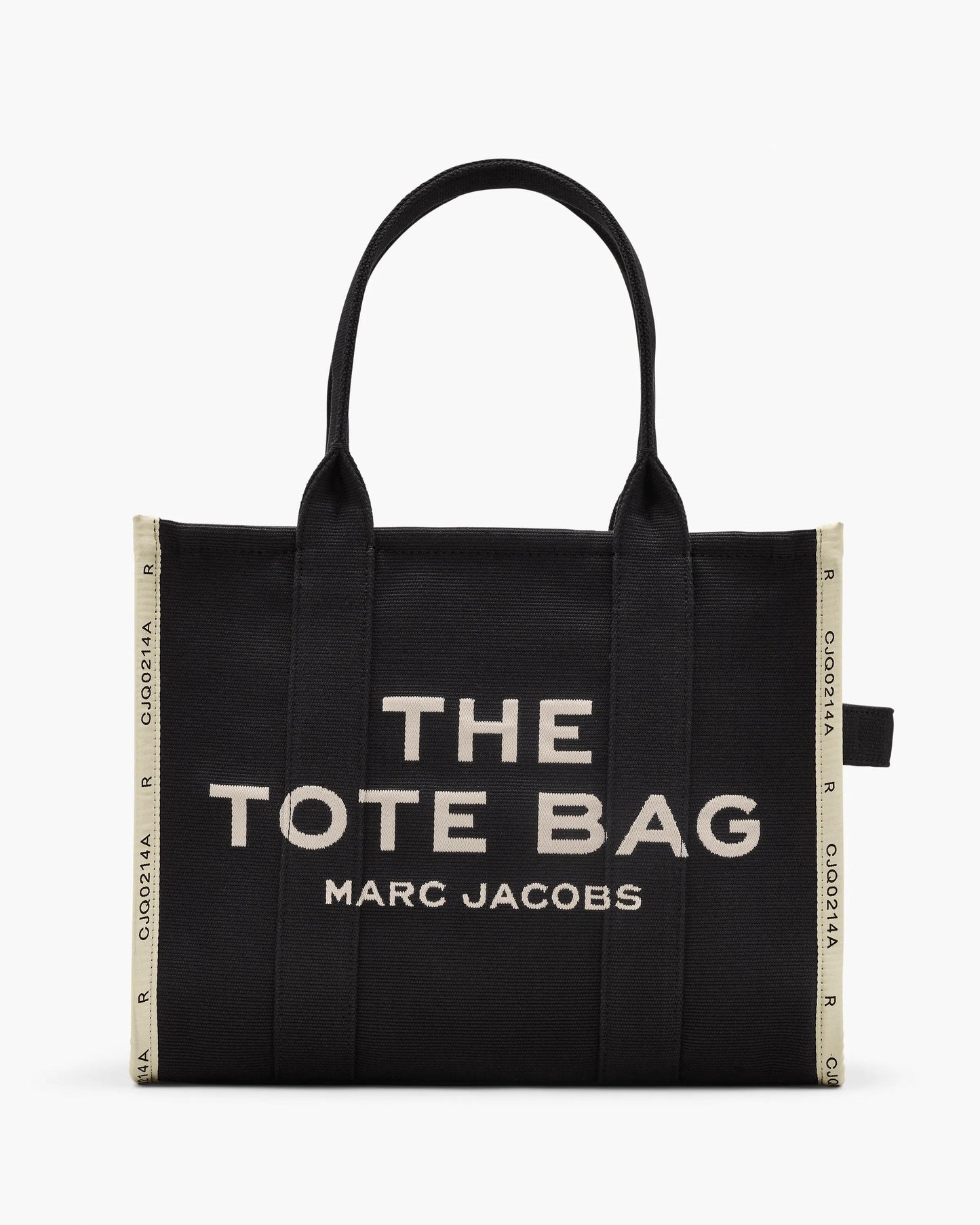 Bolsa Marc Jacobs The Jacquard Large Tote Bag, Jacquard Tecido de Luxo, cor Preto, vista frontal | Original Exports