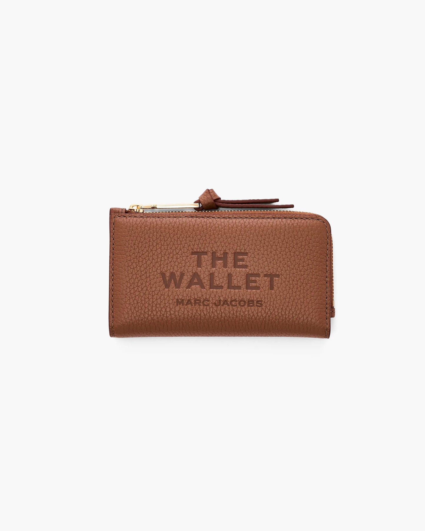 Carteira Marc Jacobs The Leather Slim Wallet, Couro Legítimo, cor Óleo de Argan, vista frontal | Original Exports