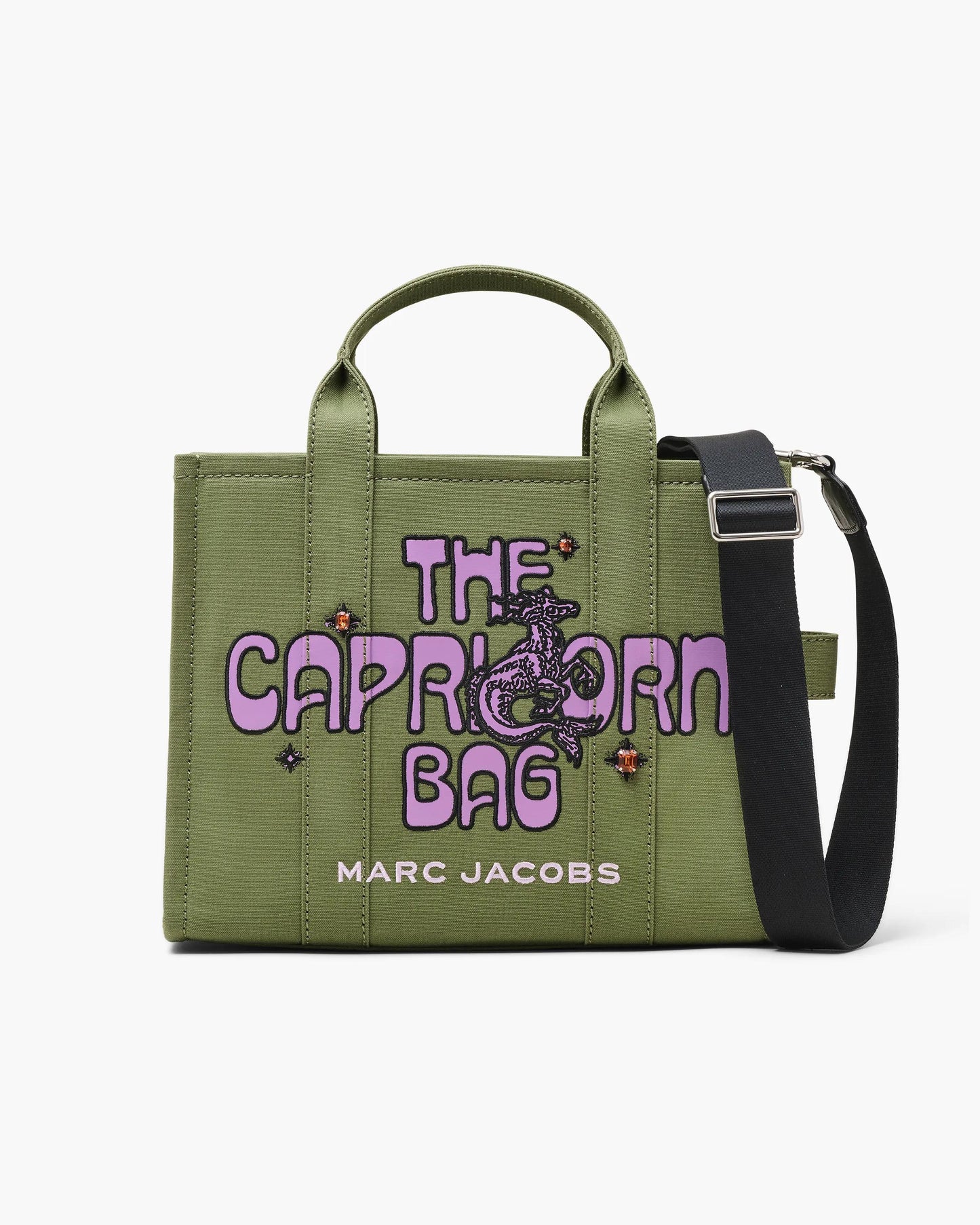 Bolsa Marc Jacobs The Zodiac Tote Bag, Lona de Algodão, cor Capricórnio, vista frontal | Original Exports