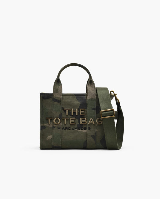 Bolsa Marc Jacobs The Camo Jacquard Small Tote Bag, Jacquard Camuflado, cor Camuflado Multicolor, vista frontal | Original Exports