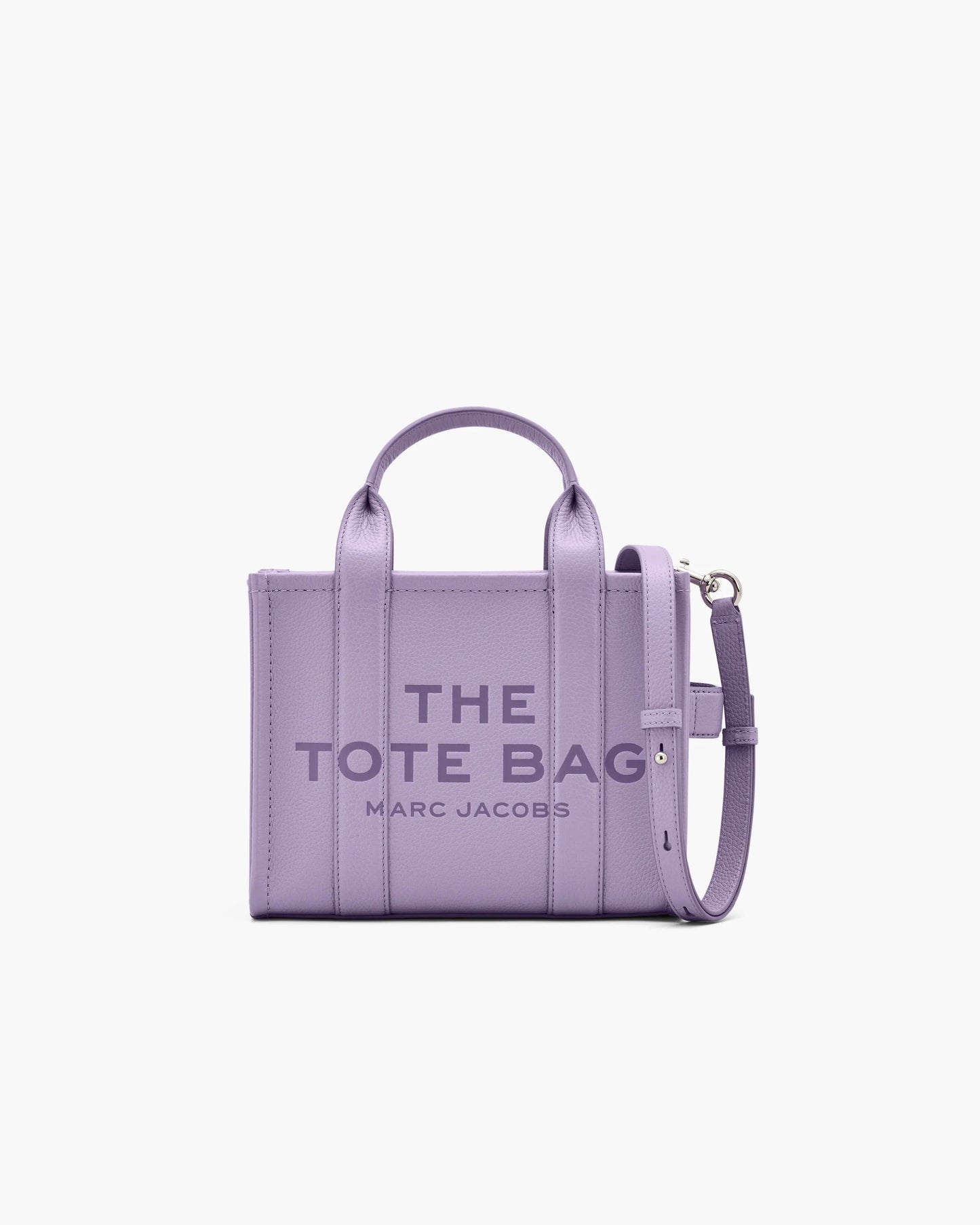 Bolsa Marc Jacobs The Leather Small Tote Bag, Couro Legítimo, cor Lilás, vista frontal | Original Exports