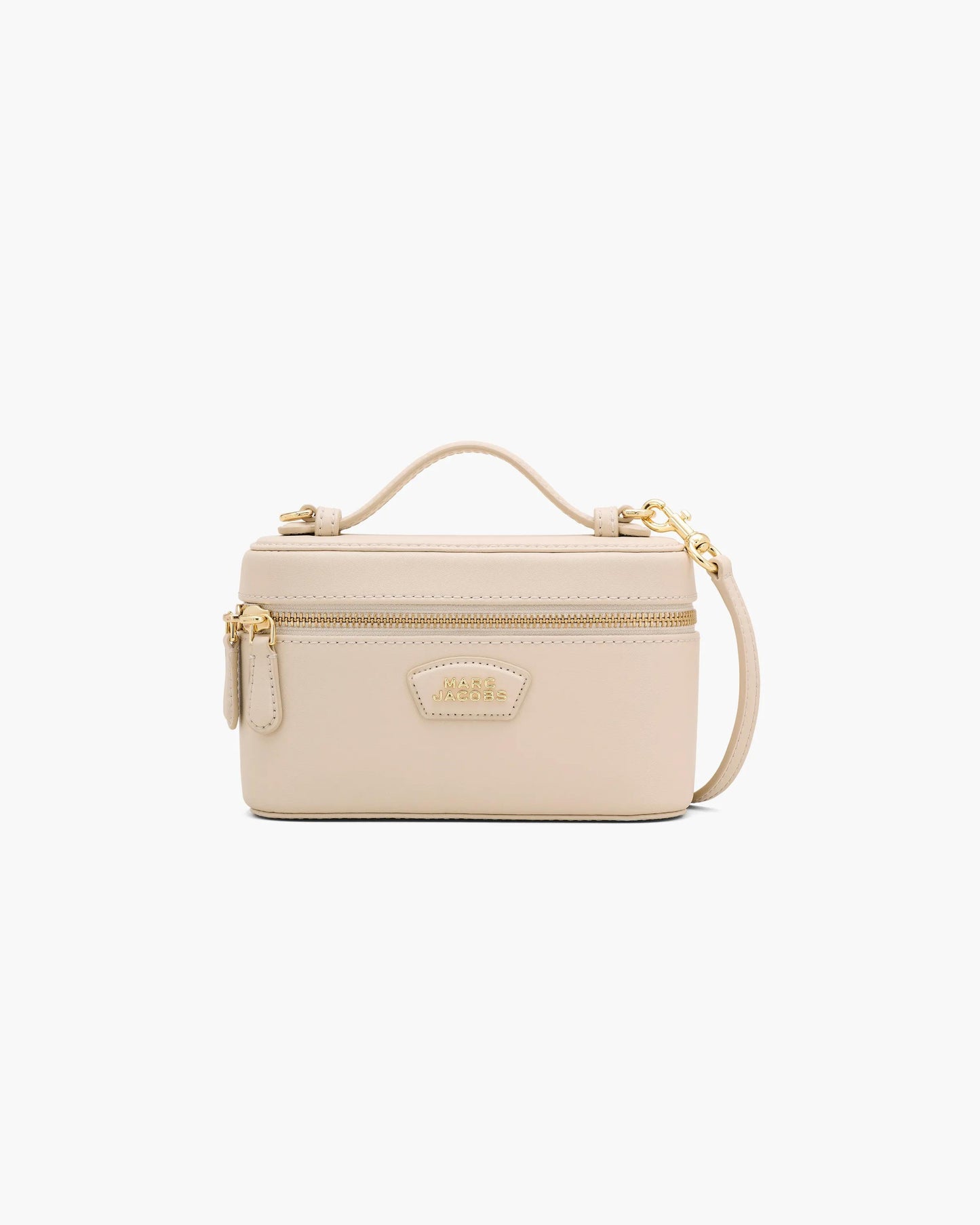 Bolsa Marc Jacobs The Everyday Vanity Bag, Couro Legítimo Liso, cor Branco Nuvem, vista frontal | Original Exports