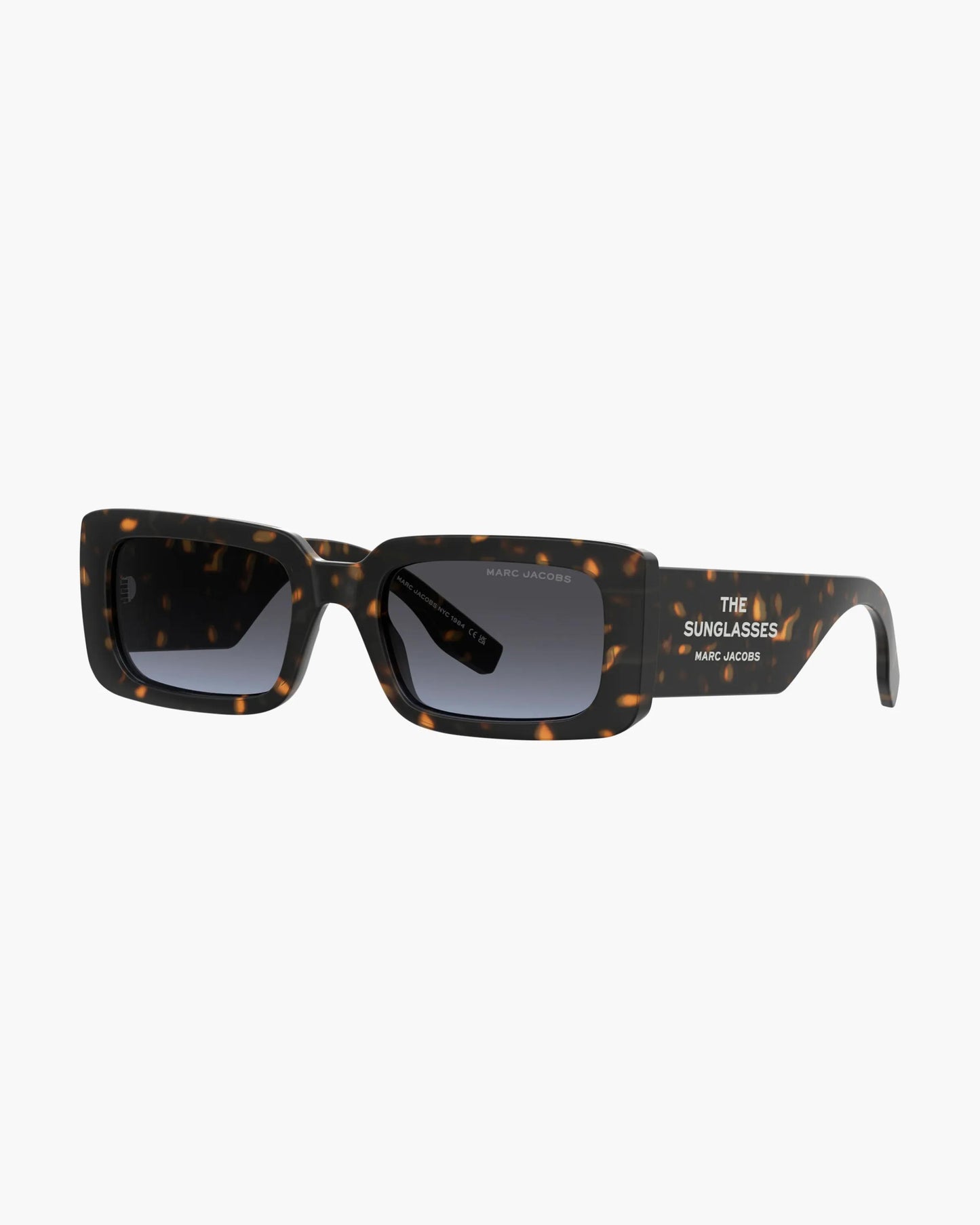 Óculos de Sol Marc Jacobs The Rectangle Sunglasses, Poliamida Injetada, cor Havana, vista frontal | Original Exports
