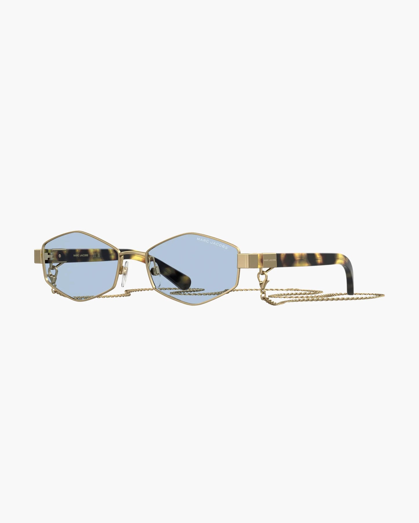 Óculos de Sol Marc Jacobs The Chain Sunglasses, Metal, cor Dourado, vista frontal | Original Exports