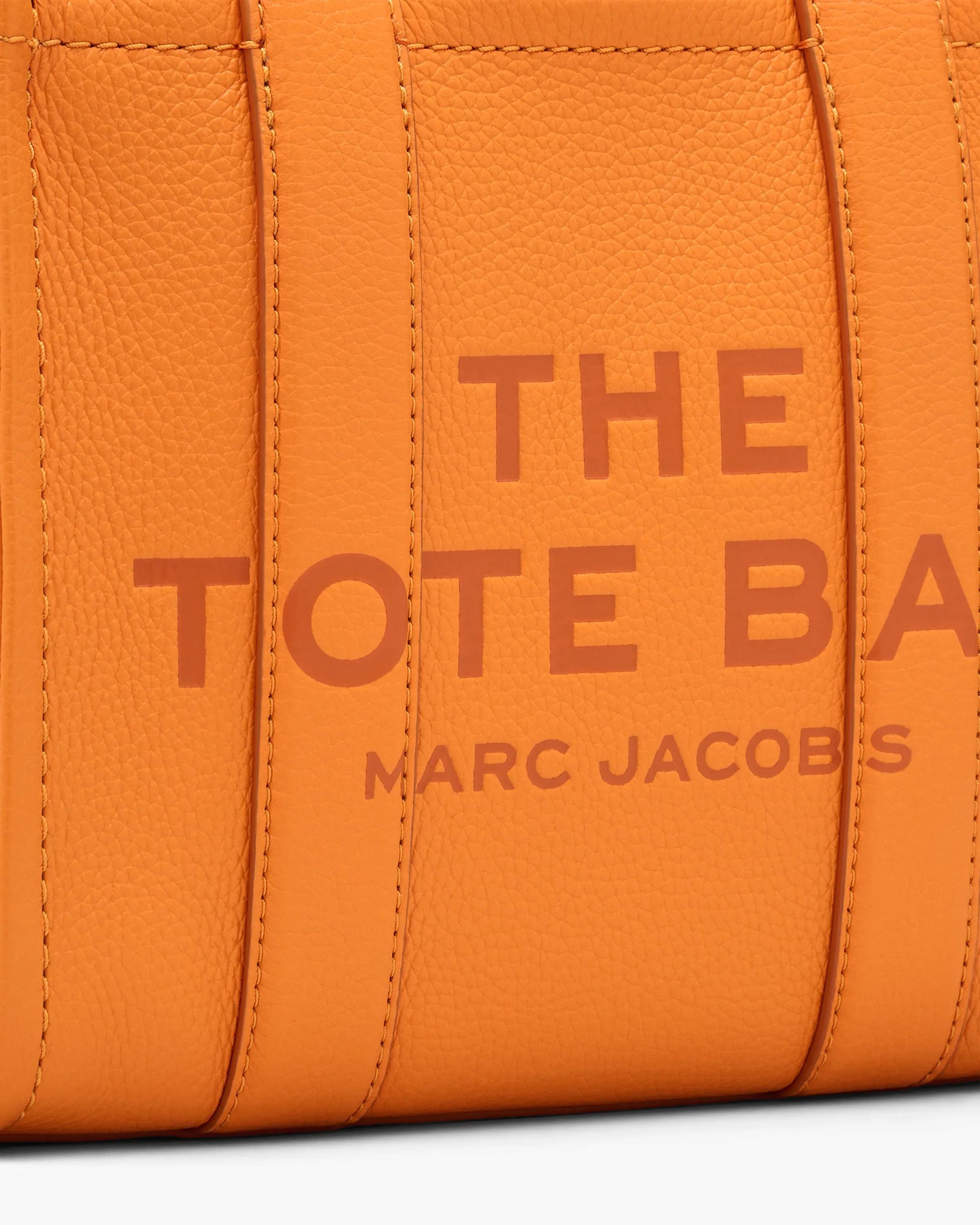 Bolsa Marc Jacobs The Leather Small Tote Bag, Couro Legítimo, cor Tangerina, vista interna | Original Exports