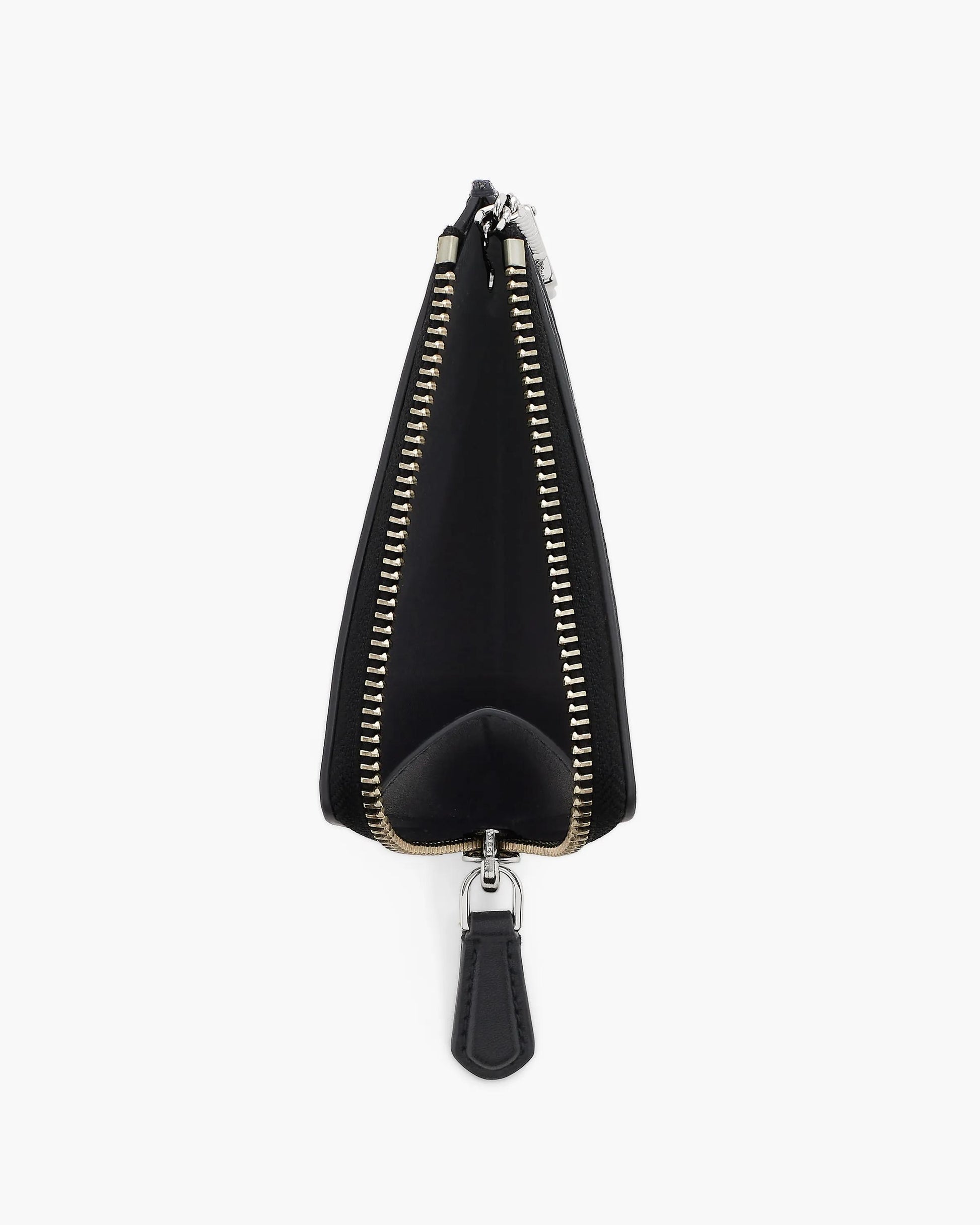 Carteira Marc Jacobs The Everyday Top Zip Wallet, Couro Legítimo Liso, cor Preto, vista lateral | Original Exports