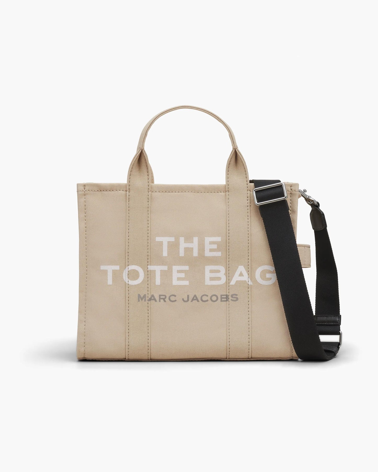 Bolsa Marc Jacobs The Canvas Medium Tote Bag, Lona de Algodão, cor Beige, vista frontal | Original Exports