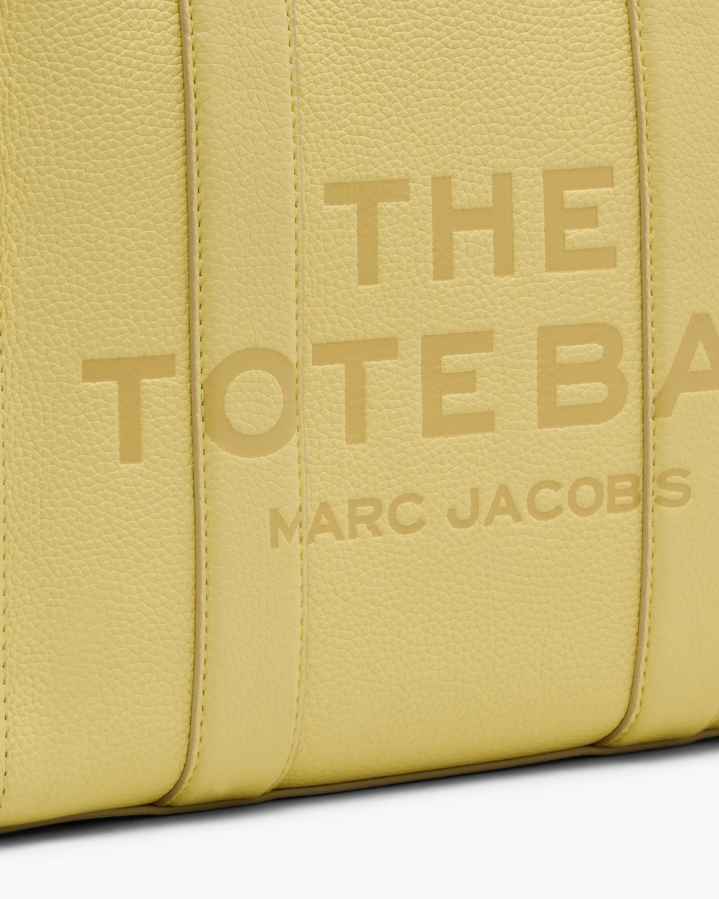 Bolsa Marc Jacobs The Leather Medium Tote Bag, Couro Legítimo, cor Amarelo Custard, vista interna | Original Exports