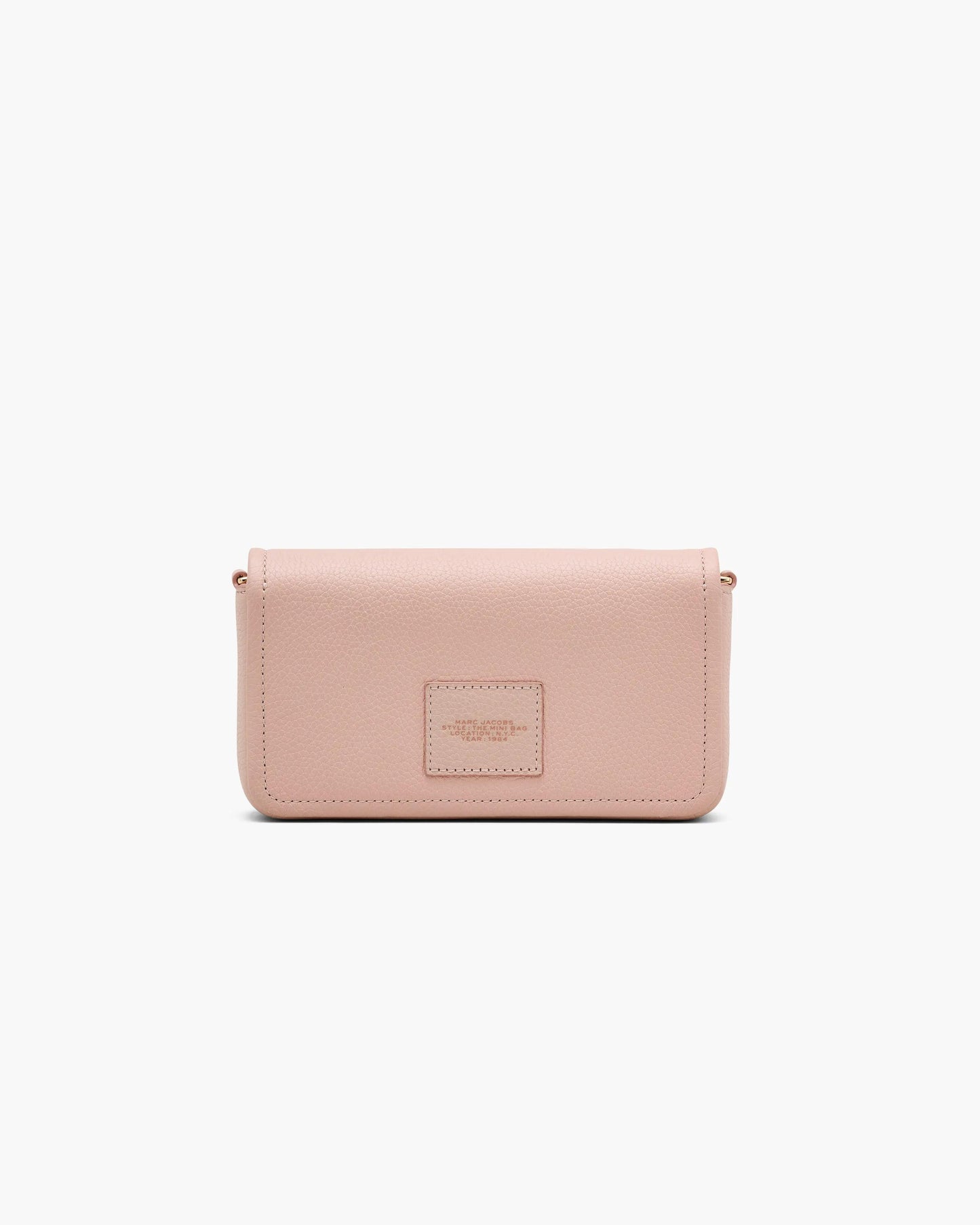 Bolsa Marc Jacobs The Leather Mini Bag, Couro Legítimo, cor Rosé, detalhe do material | Original Exports