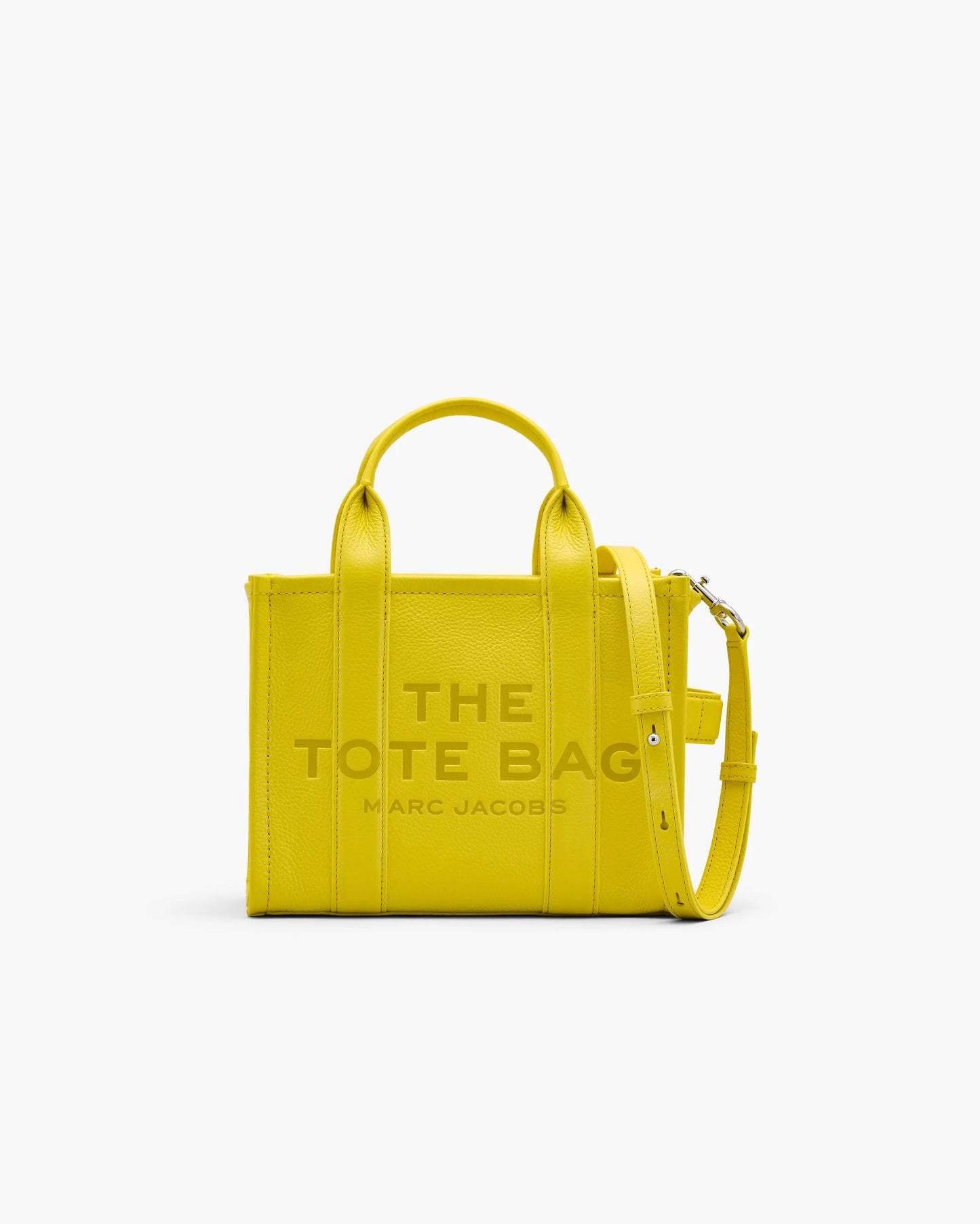 Bolsa Marc Jacobs The Leather Small Tote Bag, Couro Legítimo, cor Amarelo Margarida, vista frontal | Original Exports