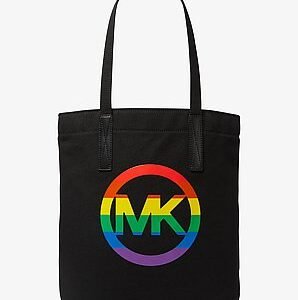 Michael Kors PRIDE Rainbow Logo Cotton Tote Bag