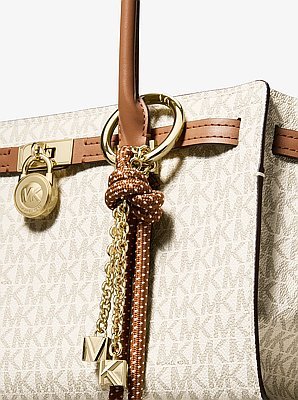 Michael Kors Hamilton Moderne Small Signature Logo Satchel - Image 5