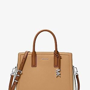 Michael Kors Laila Medium Color-Block Leather Satchel