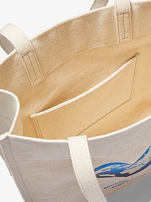 Michael Kors Watch Hunger Stop Cotton Canvas Tote Bag - Image 5
