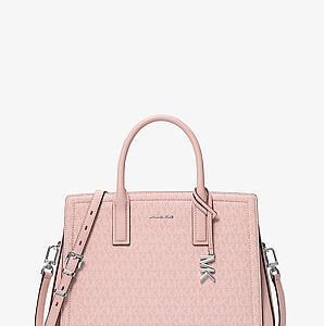 Michael Kors Laila Medium Signature Logo Satchel