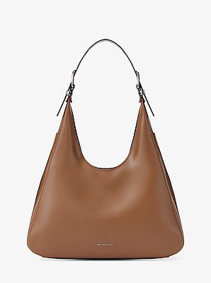 Michael Kors Nolita Large Pebbled Leather Hobo Shoulder Bag