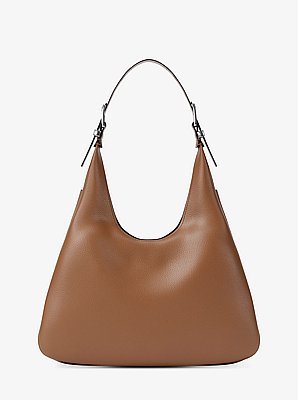 Michael Kors Nolita Large Pebbled Leather Hobo Shoulder Bag - Image 3