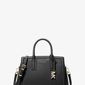 Michael Kors Laila Small Pebbled Leather Satchel