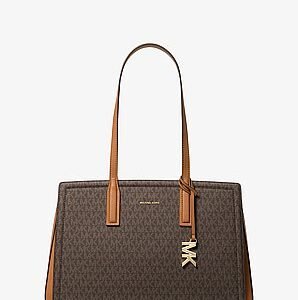 Michael Kors Laila Medium Signature Logo Tote Bag