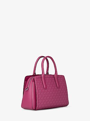 Michael Kors Laila Small Signature Logo Satchel - Image 4