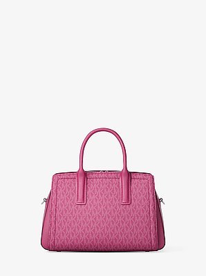 Michael Kors Laila Small Signature Logo Satchel - Image 6