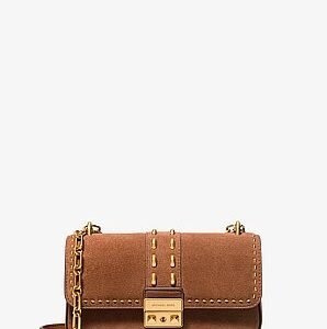 Michael Kors Tribeca Small Studded Suede Shoulder Bag