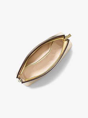 Michael Kors Athena Small Metallic Leather Convertible Clutch - Image 2