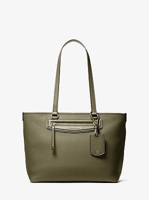 Michael Kors Jet Set Travel Medium Pebbled Leather Tote Bag - Image 3