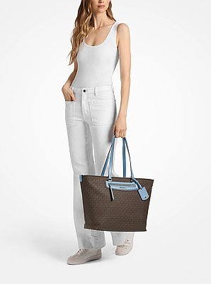 Michael Kors Jet Set Travel Extra-Large Signature Logo Tote Bag - Image 3