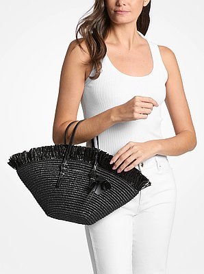 Michael Kors Isa Small Hand-Crocheted Tote Bag - Image 3