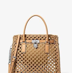 Michael Kors Hamilton Moderne Large Hand-Woven Satchel