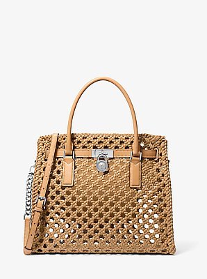 Michael Kors Hamilton Moderne Large Hand-Woven Satchel
