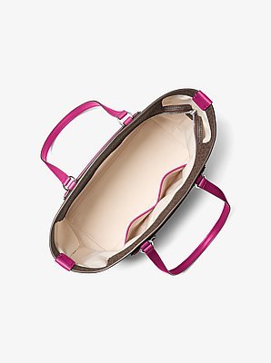 Michael Kors Jet Set Travel Medium Signature Logo Tote Bag - Image 2