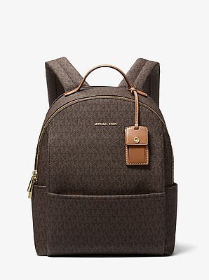 Michael Kors Sable Medium Signature Logo Backpack