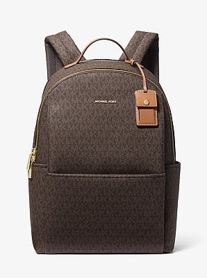 Michael Kors Sable Large Signature Logo Backpack