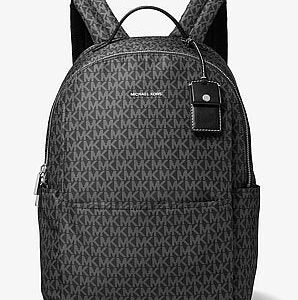 Michael Kors Sable Large Printed Signature Logo Backpack