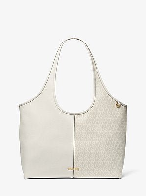 Michael Kors Henly Large Signature Logo and Textured Tote Bag