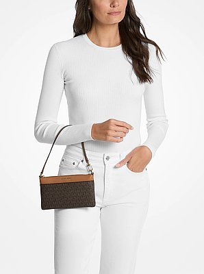 Michael Kors Jet Set Medium Signature Logo Wristlet - Image 3