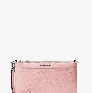 Michael Kors Jet Set Medium Pebbled Leather Convertible Wristlet