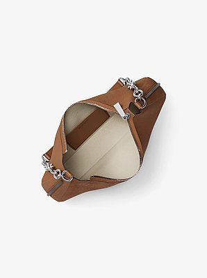 Michael Kors Nolita Medium Nubuck Chain Pochette - Image 2