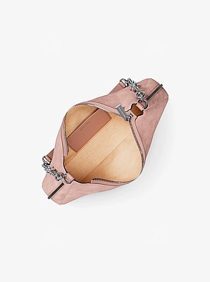 Michael Kors Nolita Medium Nubuck Chain Pochette - Image 4