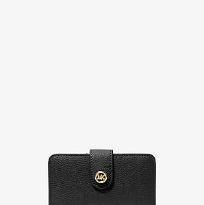 Michael Kors MK Pop Charm Medium Pebbled Leather Wallet