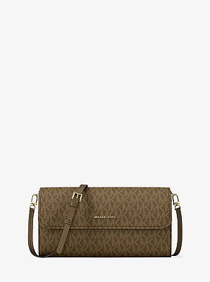 Michael Kors Jet Set Small Signature Logo Convertible Crossbody Bag